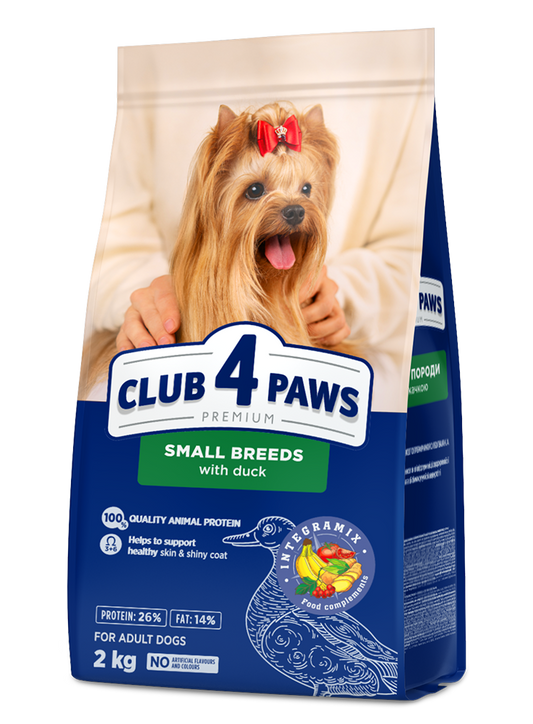 CLUB 4 PAWS PREMIUM MAZU ŠĶIRŅU PIEAUGUŠIEM SUŅIEM AR PĪLI. PILNVĒRTĪGA SAUSĀ BARĪBA