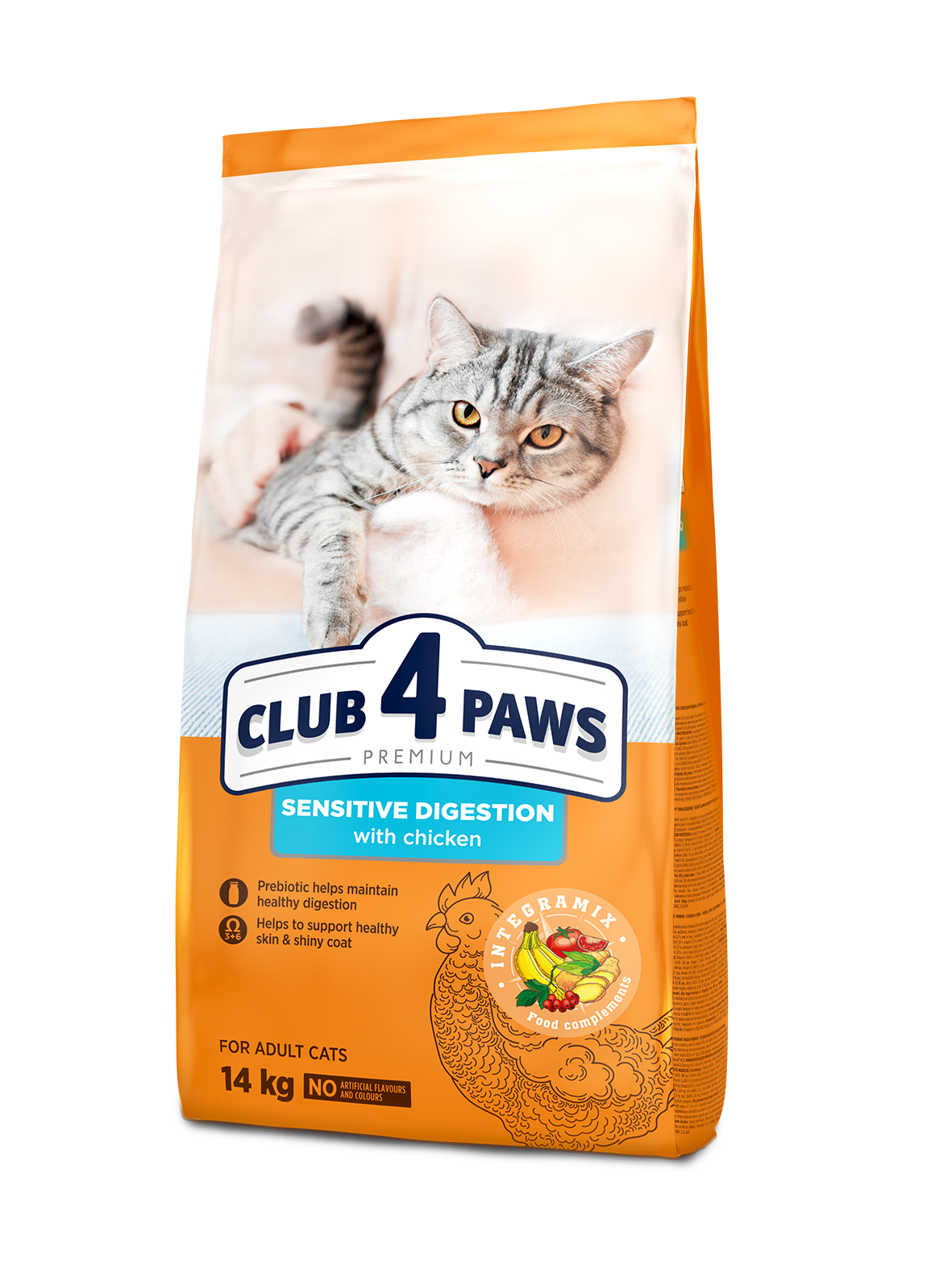 CLUB 4 PAWS PREMIUM JUTĪGAM GREMOŠANAS TRAKTAM. PILNVĒRTĪGA BARĪBA PIEAUGUŠIEM KAĶIEM