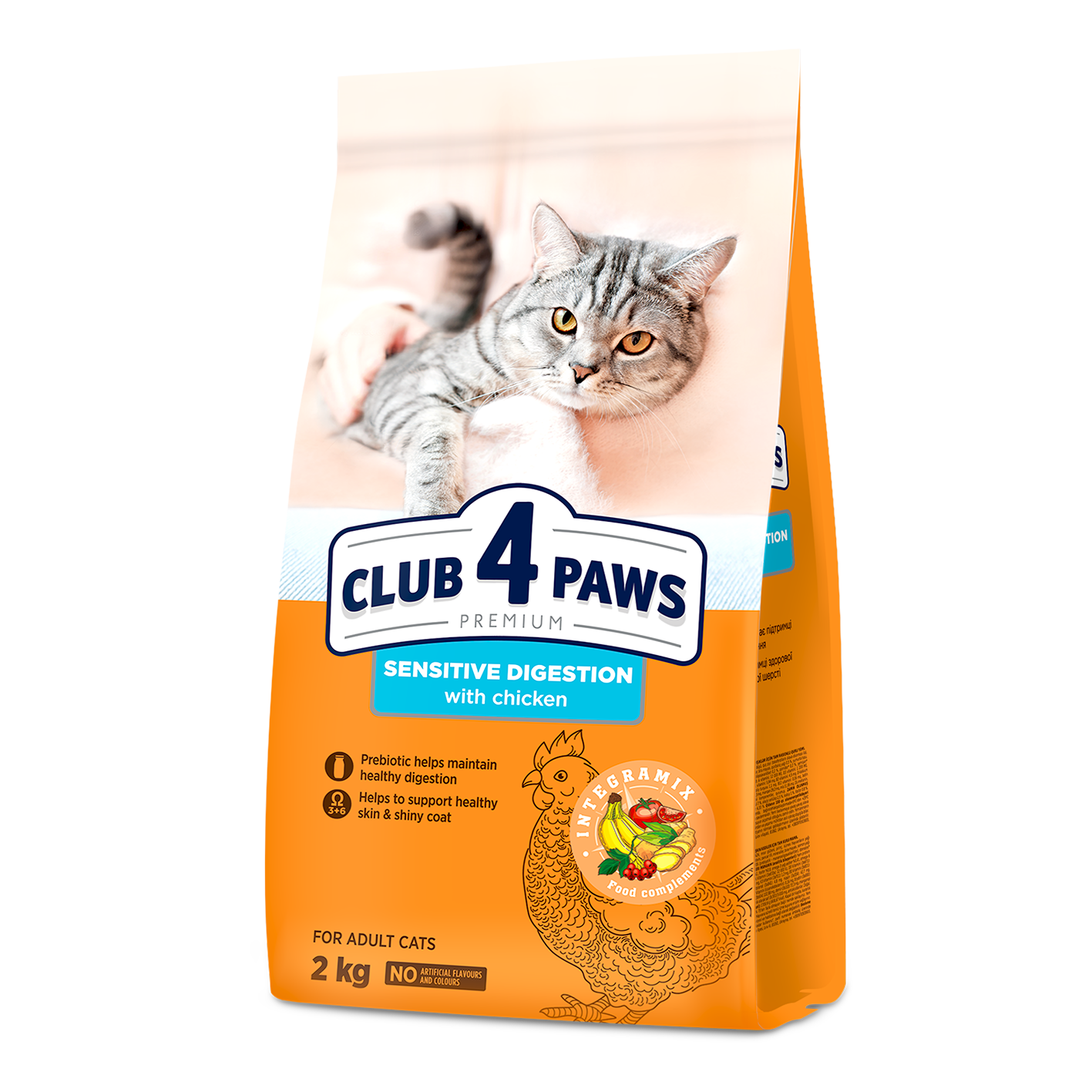 CLUB 4 PAWS PREMIUM JUTĪGAM GREMOŠANAS TRAKTAM. PILNVĒRTĪGA BARĪBA PIEAUGUŠIEM KAĶIEM