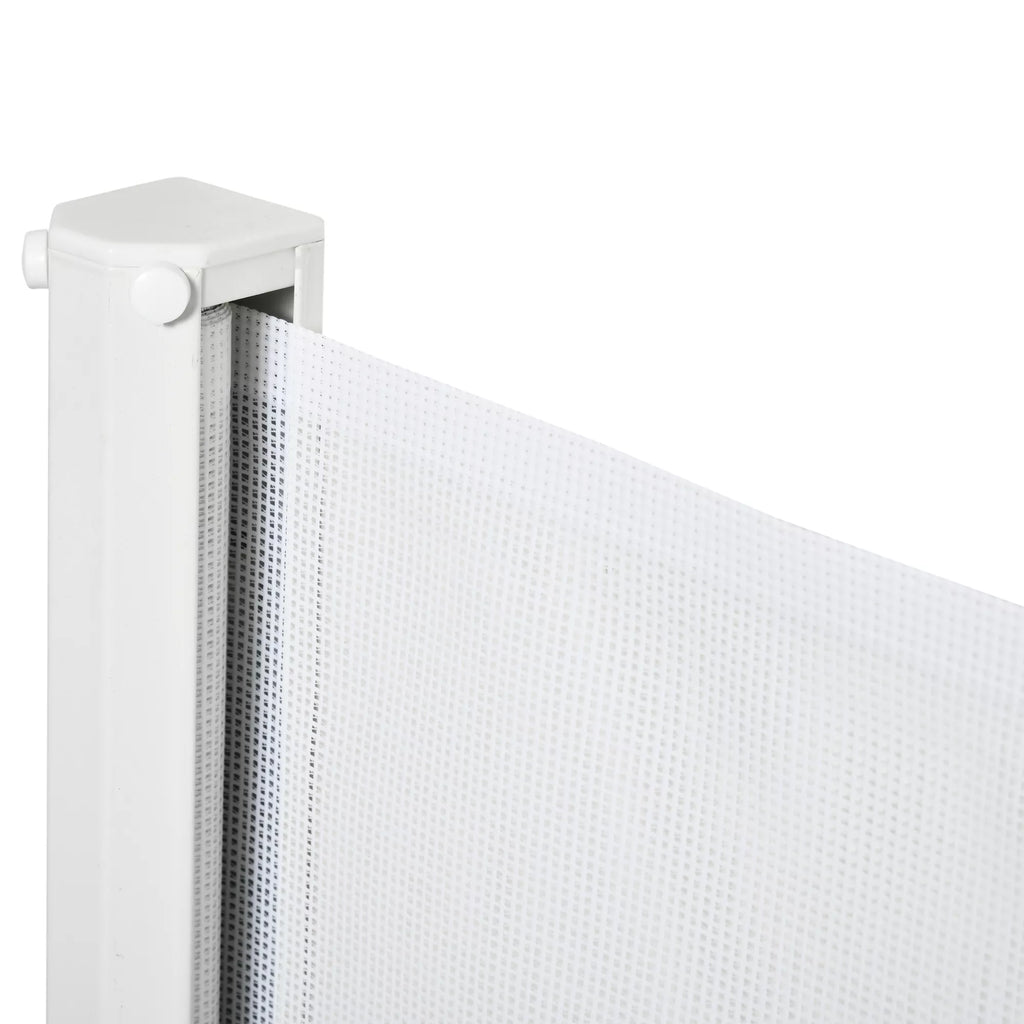 Drošības vārtiņi kāpnēm 115 cm suņiem, drošības vārtiņi durvīm, drošības siena, izvelkamas drošības rullo žalūzijas kāpnēm, sarullējamas rullo žalūzijas, plastmasas, baltas