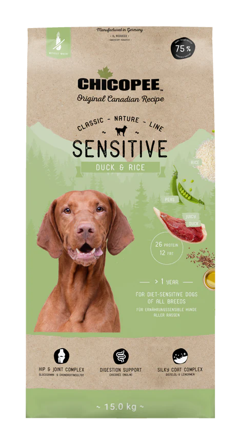 CHICOPEE Classic Nature Line Sensitive Duck & rice 15kg