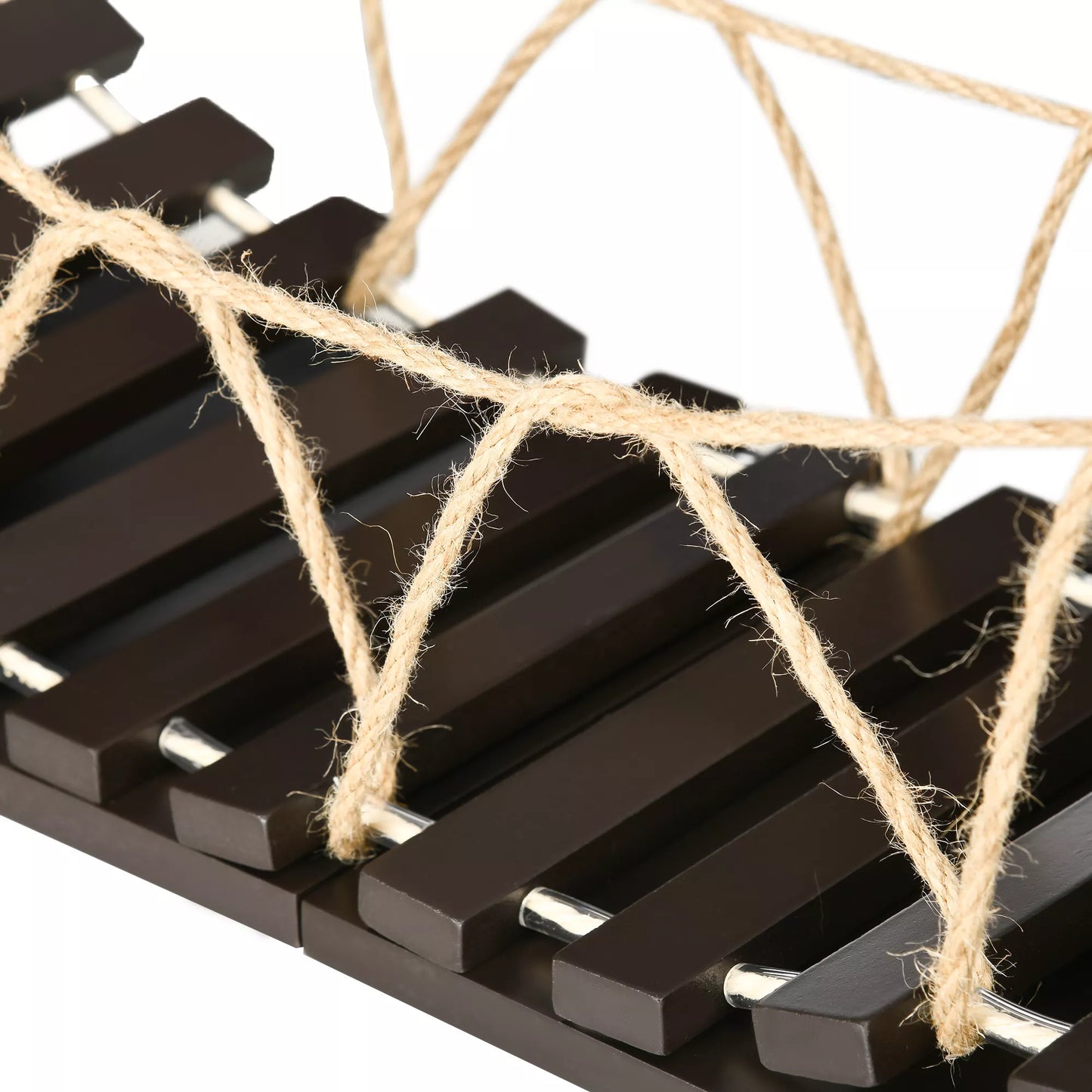 Katės laipiojimo lenta, katės lentyna, pakabinamas tiltelis, 96 cm x 20 cm x 25,5 cm, ruda