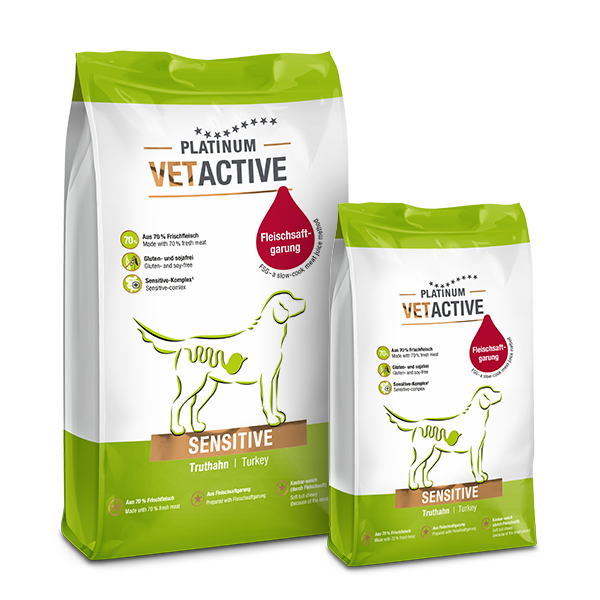 Platinum VetActive Sensitive pašaras jautriam virškinimo traktui šunims