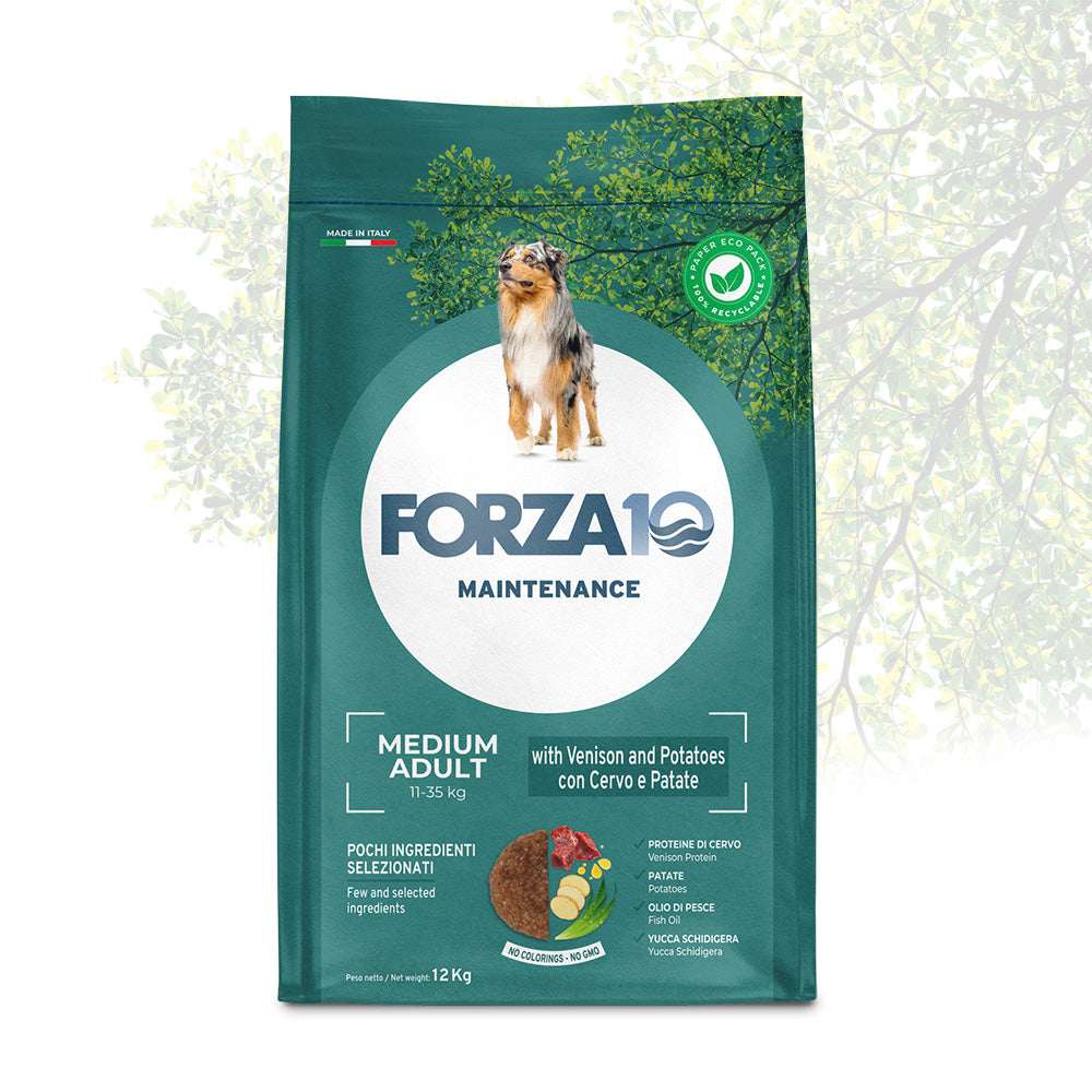 FORZA10 Medium Adult Maintenance su elniena ir bulvėmis