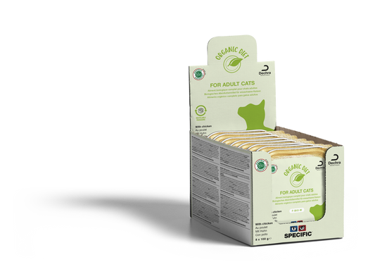SPECIFIC F-BIO-W ekologiški konservai katėms su vištiena 8 x 100 g