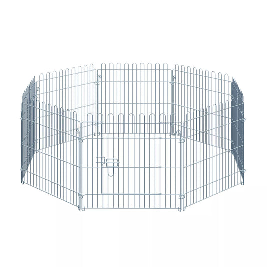 8 dalių aptvaras šuniukams, voljeras gyvūnams, P63 x A60 cm