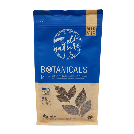 Bunny BOTANICALS MID MIX Mix su mėlynųjų rugiagėlių žiedais ir ežiuole 120 g