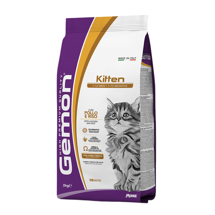 GEMON - Dry Cat Kitten chicken & rice 7 kg