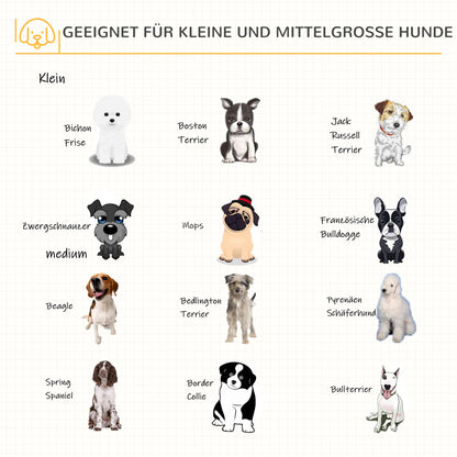 Wooden dog transport box, 81 cm x 58.5 cm x 76 cm, oak, steel, brown + black