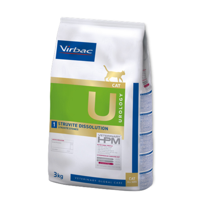 HPMD U1 Cat Stuvite dissolution sausas pašaras katėms esant struvitiniams akmenims