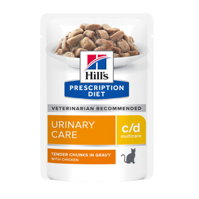 Hill's PD Feline c/d Pouch konservai katėms 12x85g