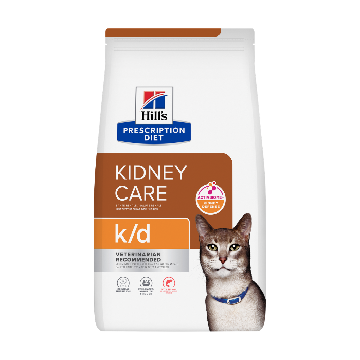 Hill's Prescription Diet Feline k/d Salmon sausas maistas su lašiša katėms