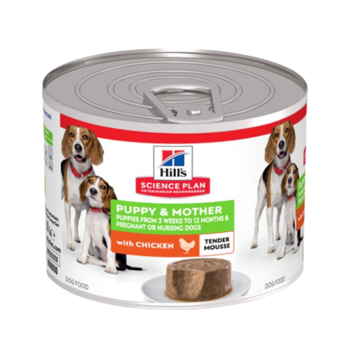 Hill's SP Canine Puppy&Mum Mousse Chicken konservai šunims 200g