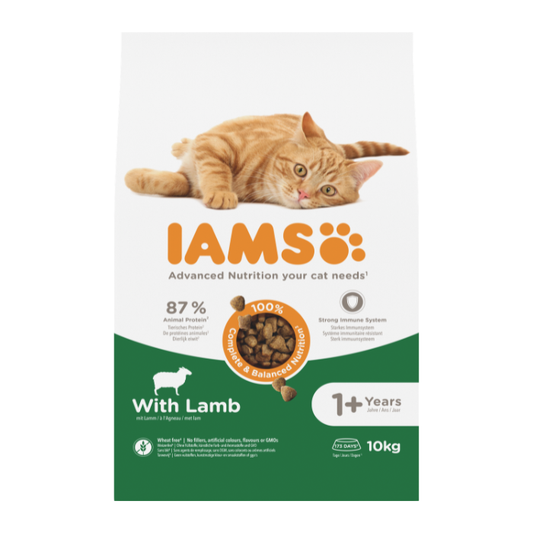 IAMS sausas maistas katėms su ėriena, 10 kg