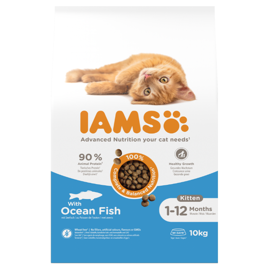 IAMS sausas maistas kačiukams su jūros žuvimi, 10 kg