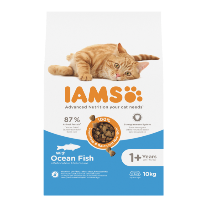 IAMS sausas maistas katėms su jūros žuvimi,  10 kg