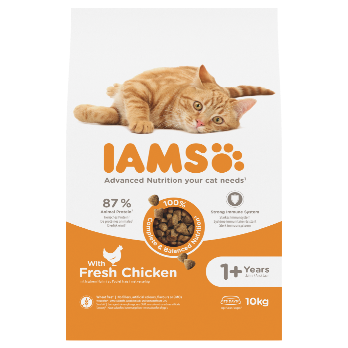 IAMS sausas maistas katėms su vištiena, 10 kg