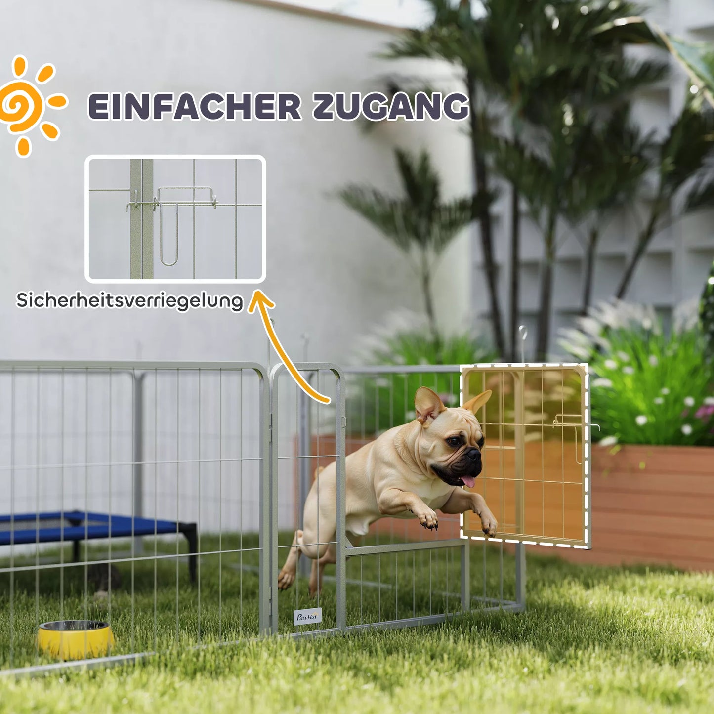 Dzīvnieku aploks, suņu žogs, mājdzīvnieku rotaļu laukums, elastīga pielāgošana, nerūsējošais tērauds