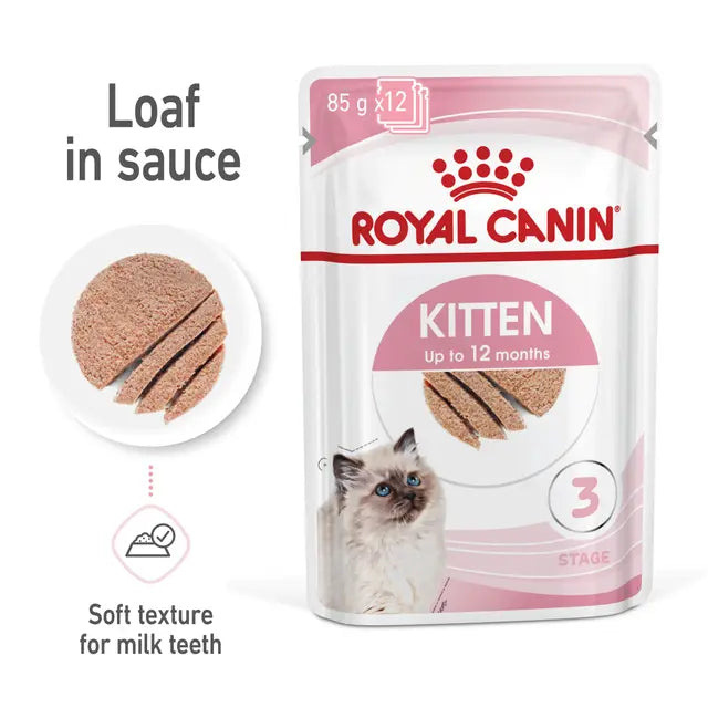 Instinctive drėgnas pašaras kačiukams Royal Canin (paštetas) augimui