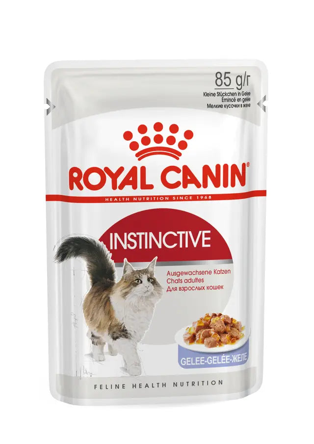 Instinctive (želė) drėgnas pašaras katėms Royal Canin (ploni griežinėliai drebučiuose)