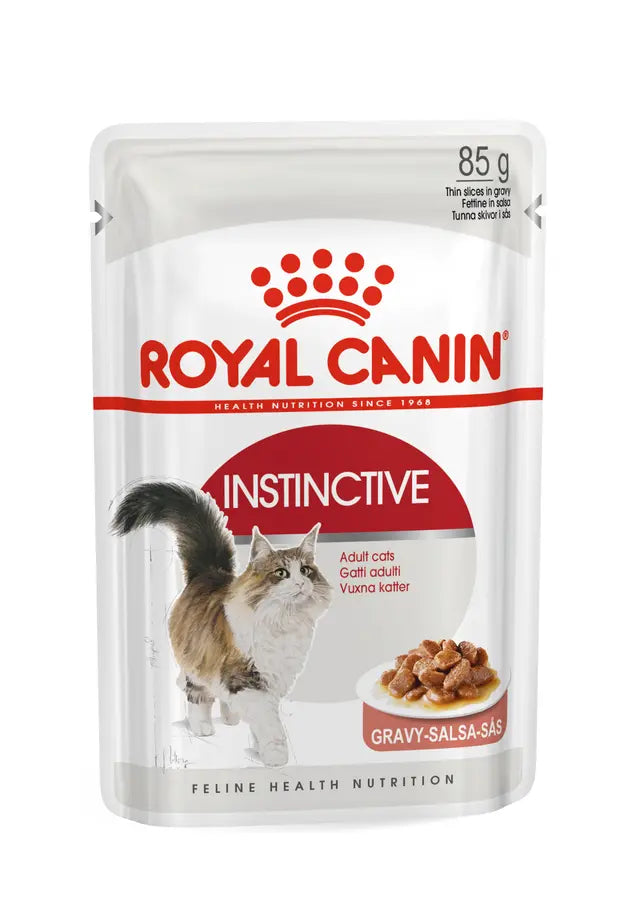 Instinctive (padaže) drėgnas pašaras katėms Royal Canin (ploni griežinėliai padaže)