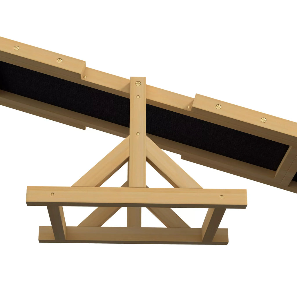 Šunų balansyras Agility treniruotėms, neslystantis, atlaiko iki 50 kg, 180 x 30 x 30 cm