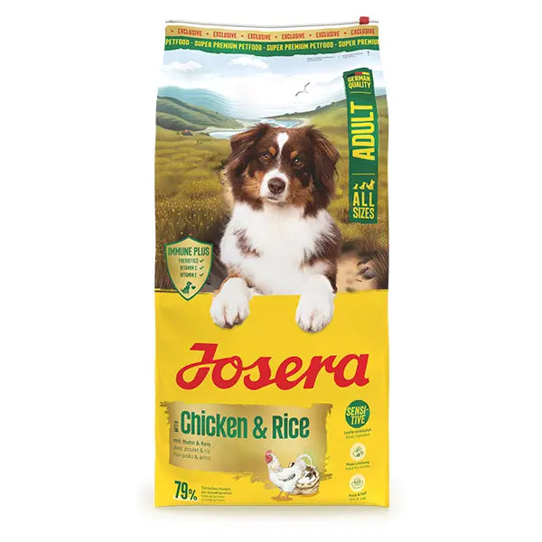 Josera A/S Chicken and Rice sausas pašaras šunims su paukštiena ir ryžiais, 12,5 kg