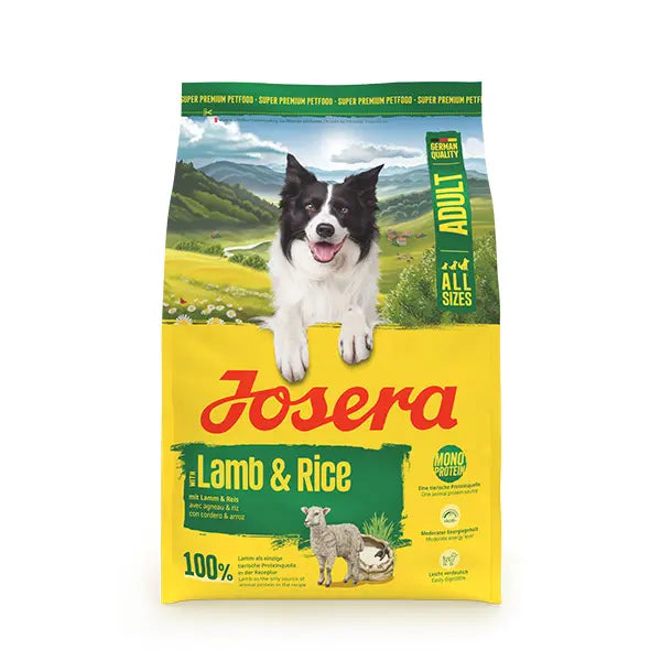 Josera A/S Lamb + Rice sausas pašaras šunims su ėriena ir ryžiais, 3 kg
