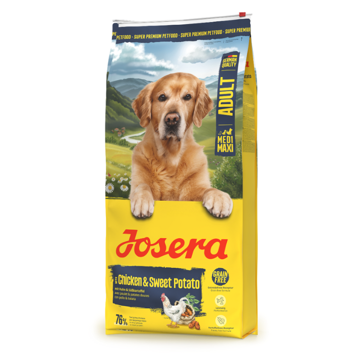 Josera M/M Chicken and Sweet Potato sausas pašaras šunims su paukštiena ir batatais, 12,5 kg