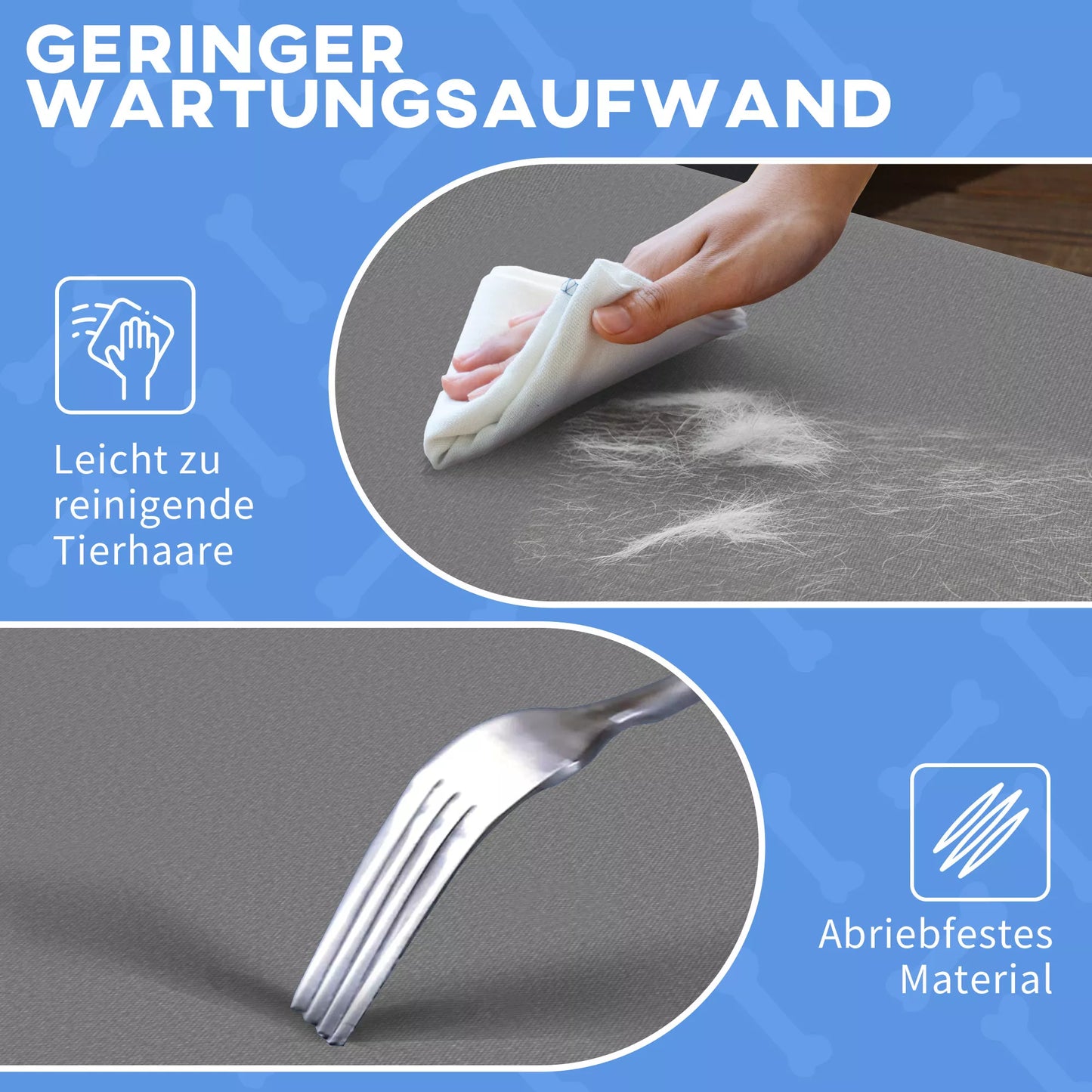 Suņu gulta, saliekama, izturīga un ērta, līdz 10 kg, 71x58x20 cm, pelēka