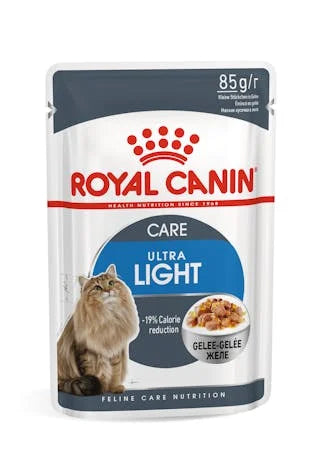 Light Weight Care (želė) drėgnas pašaras katėms Royal Canin (ploni griežinėliai želėje)