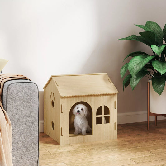 Suņu/kaķu būda lietošanai iekštelpās, jauks dizains, 50 x 41 x 51 cm