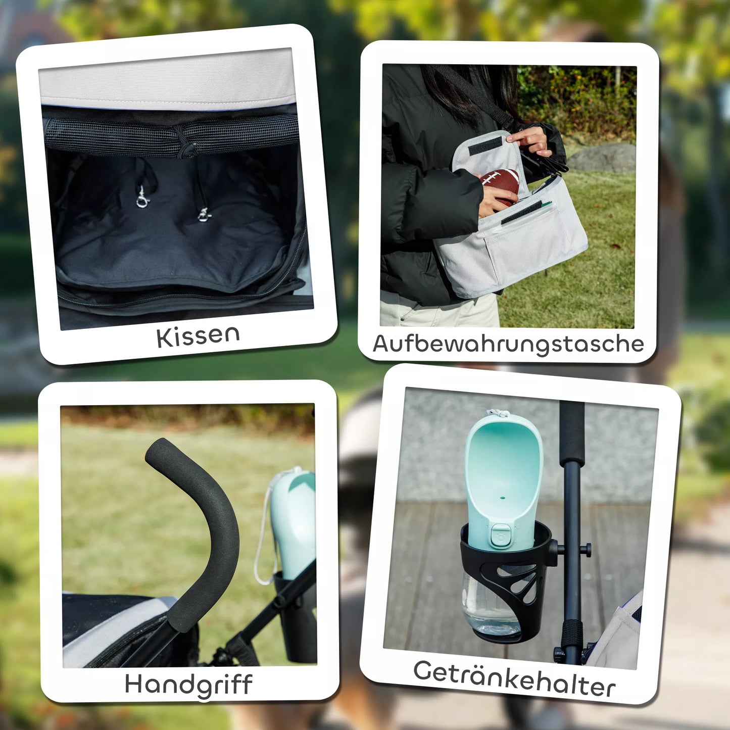 Mājdzīvnieku pārnēsāšanas soma, drošības siksnas, sieta logs, 76 cm platums x 44 cm dziļums x 103 cm augstums, gaiši pelēka