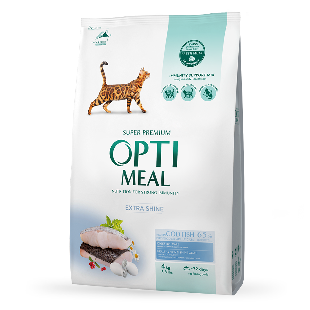 OPTIMEAL™ sausas pašaras suaugusioms katėms su menke