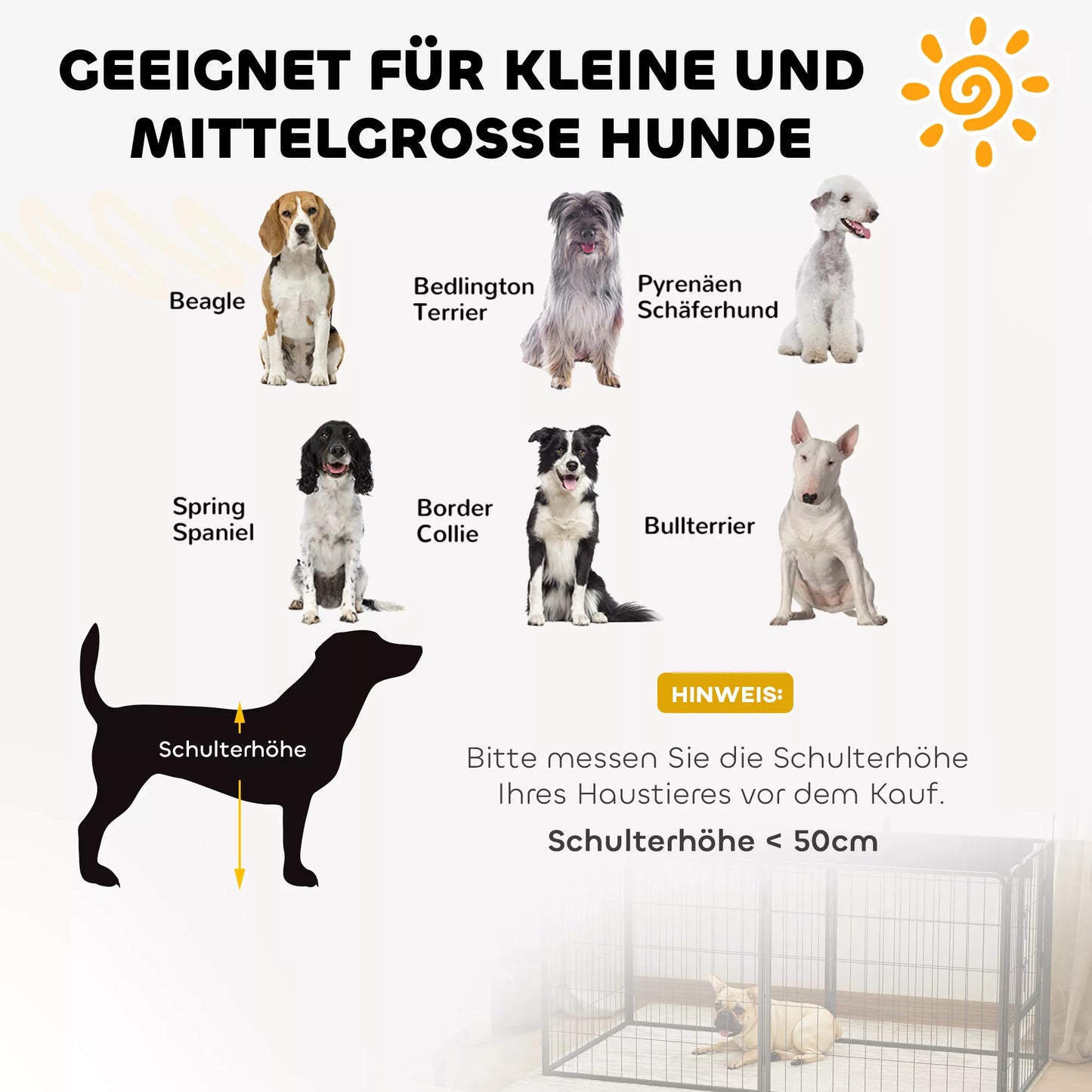 2 vnt. praplėtimas šuniukų aptvarui, šunų tvoros panelės, naminių gyvūnėlių žaidimų aikštelė, plieninė šuniukų tvora, pilka