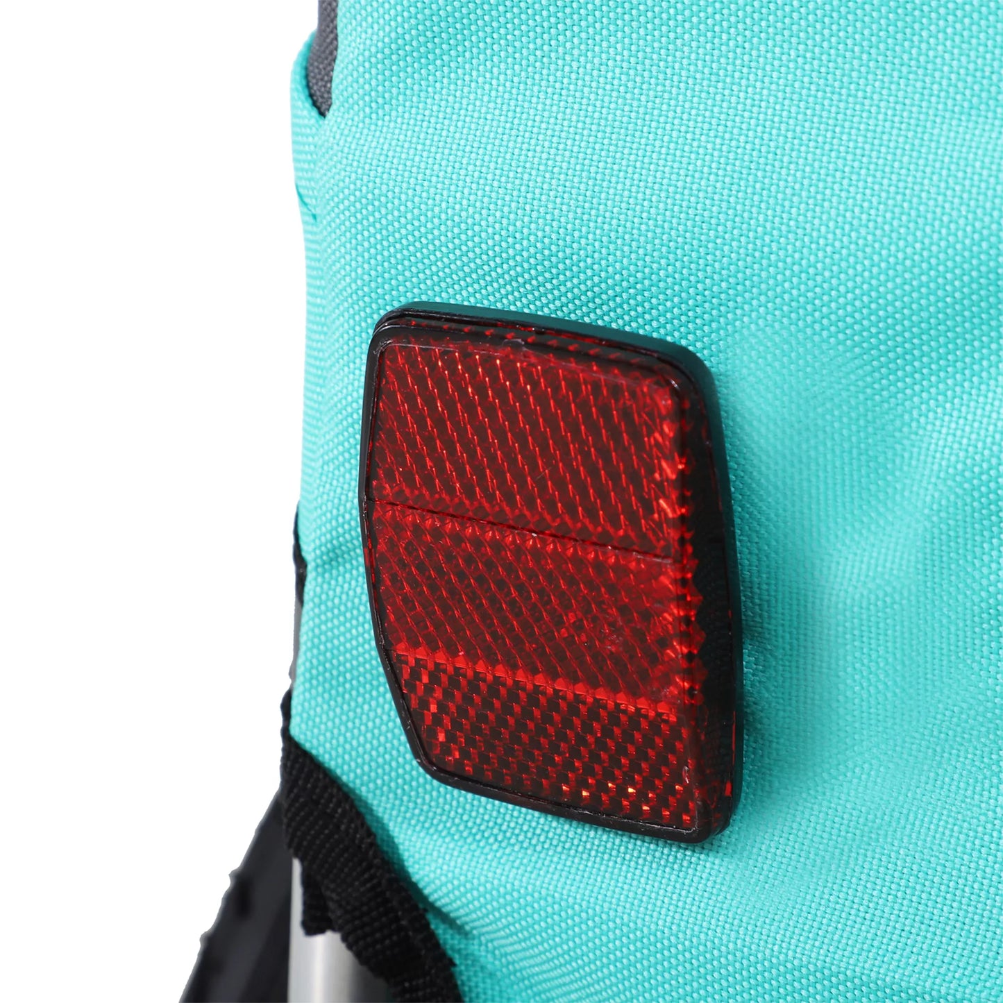 Mājdzīvnieku piekabe suņiem, velosipēda piekabe līdz 20 kg, salokāma, ar atstarotāju, lietus pārsegs, tērauds, pelēka + zaļa, 130 x 73 x 90 cm