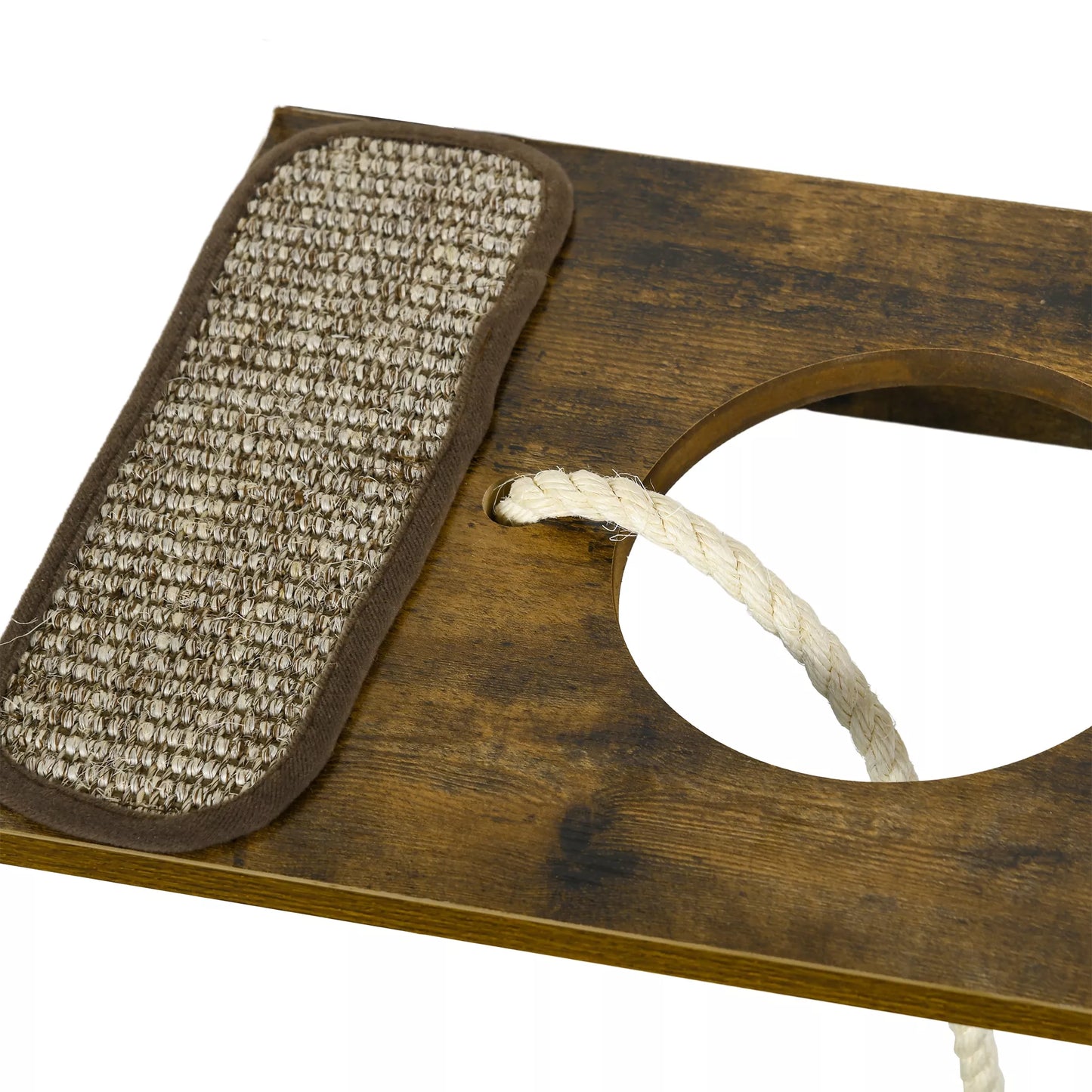 Kaķu kāpšanas komplekts, kāpšanas siena, 8 daļas, līdz 8 kg, izturīgs, brūns/krēmbalts