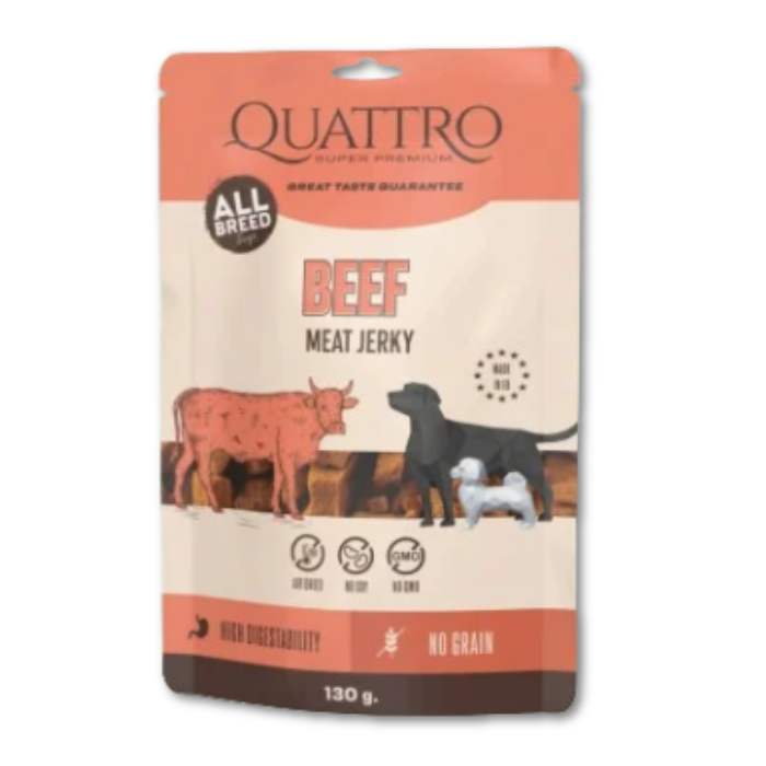 Quattro Maisto papildas suaugusiems šunims Jerky - Beef Fillets su jautiena 130g