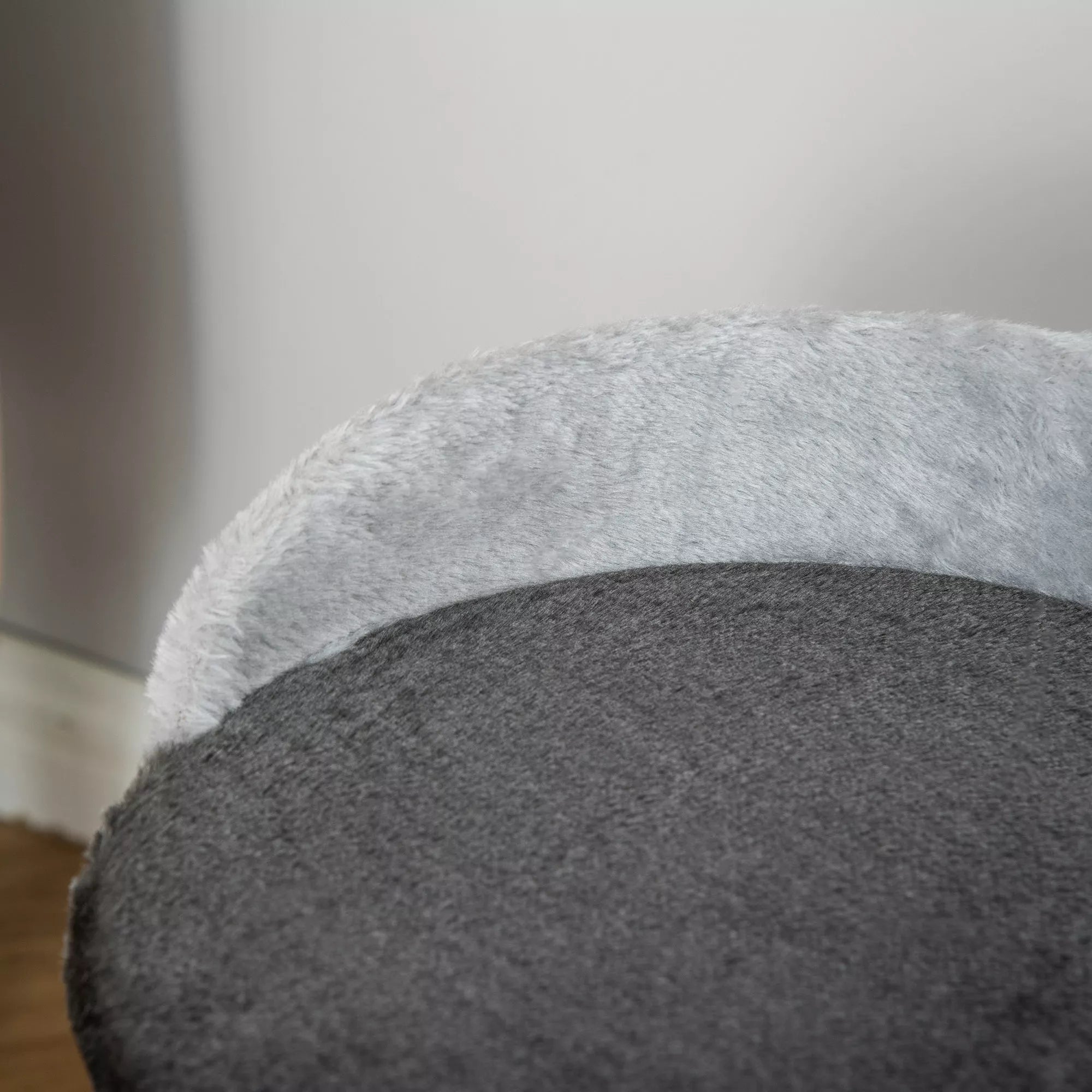 Kaķu tornis 46 cm Mazs kaķu tornis ar gultu, rotaļu bumbu, sizala virvi, paceltu platformu, kaķu skrāpējamo kasti, kāpšanas koku, kaķiem līdz 4 kg, tumši pelēks