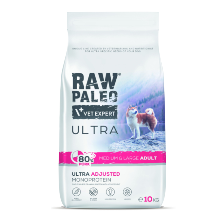 Raw Paleo Ultra Adult Medium&Large Pork 10kg