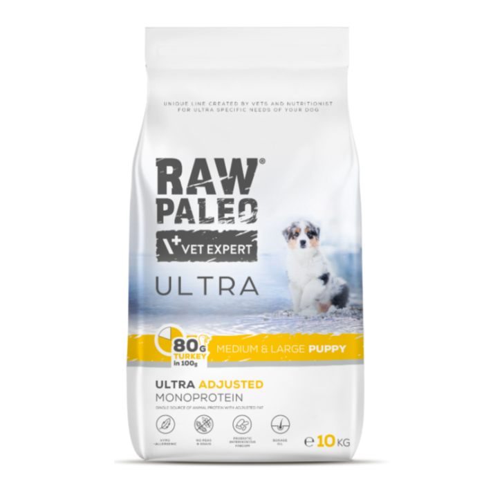 Raw Paleo Ultra Puppy Medium&Large Turkey 10kg