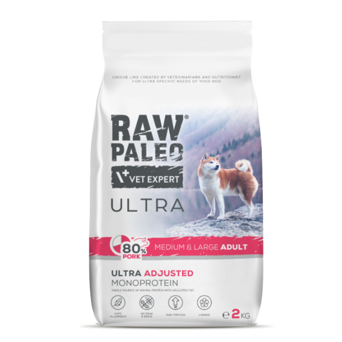 Raw Paleo Ultra Adult Medium&Large Pork 2kg