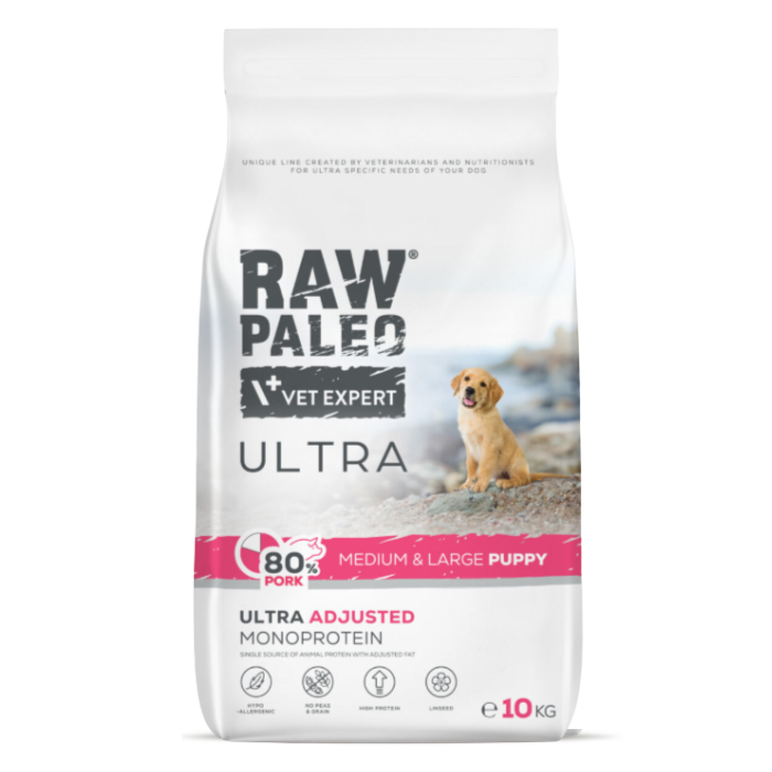 Raw Paleo Ultra Puppy Medium&Large Pork 10kg