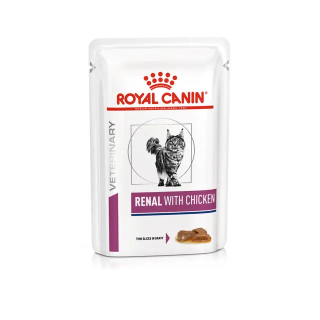 Renal (vištienos griežinėliai padaže) drėgnas pašaras katėms Royal Canin