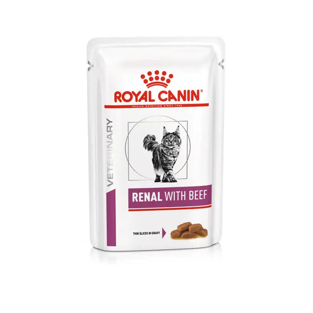 Renal (jautienos griežinėliai padaže) drėgnas pašaras katėms Royal Canin
