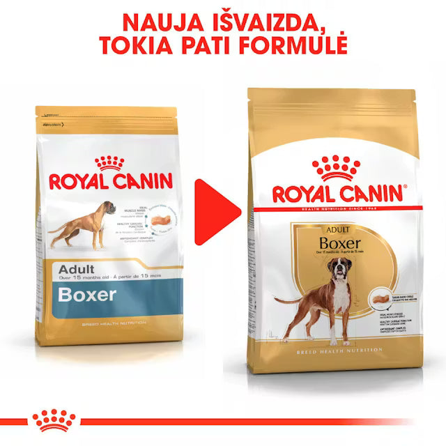 Royal Canin Boxer Adult sausas maistas bokserių veislės šunims, 12 kg atsinaujinusi pakuotė