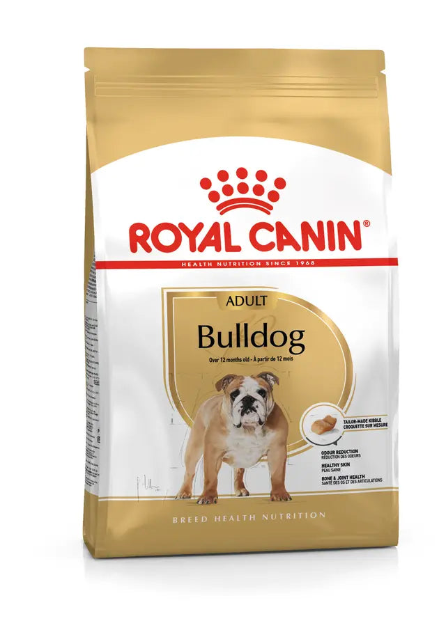 Royal Canin Bulldog Adult sausas maistas buldogų veislės šunims, 12 kg