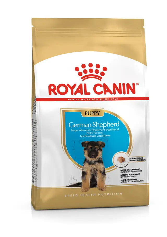 Royal Canin German Shepherd Puppy visavertis pašaras vokiečių aviganių šuniukams