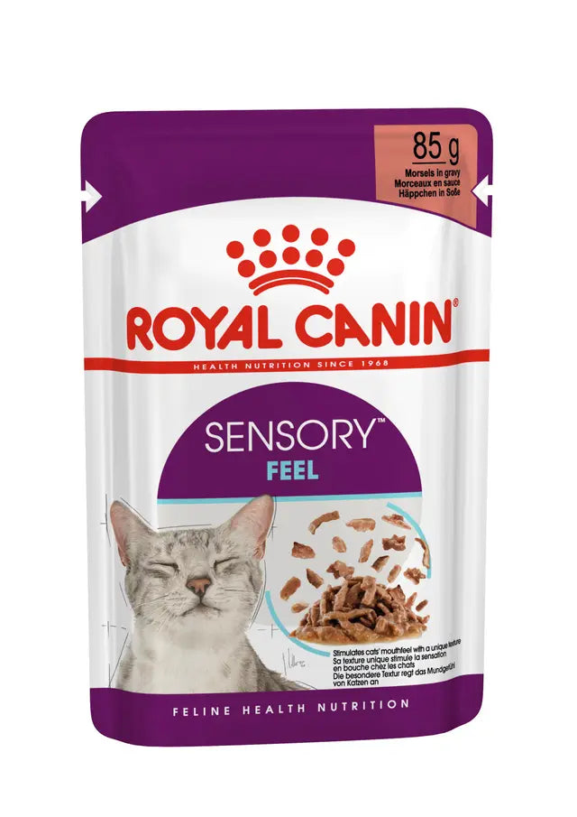 Sensory Feel drėgnas pašaras katėms Royal Canin (gabalėliai padaže)