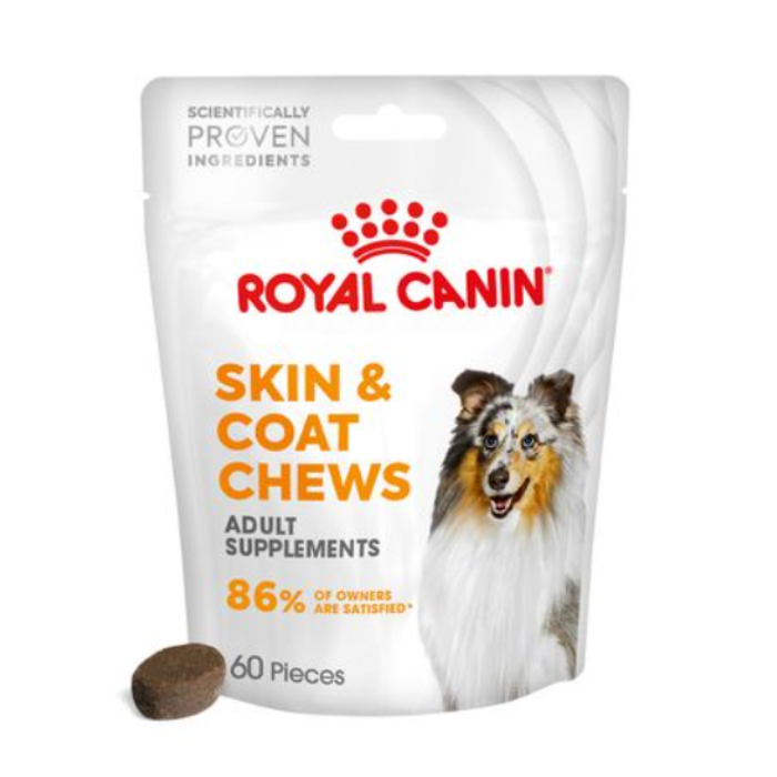Skin & Coat Adult Dog Supplements skanėstai Royal Canin 1x240g